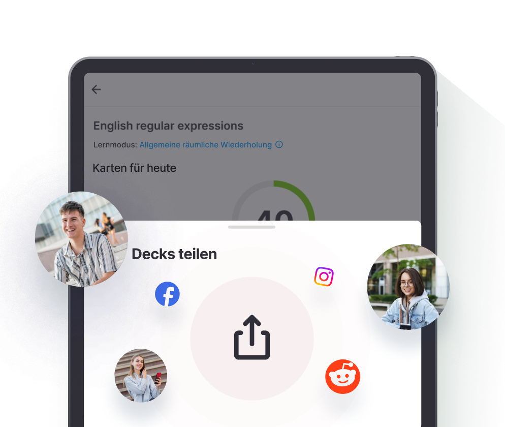 Erstelle und teile Decks mit Freunden